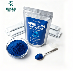 Lebensmittelqualität Phycocyanin E18 Blaues <span class=keywords><strong>Spirulina</strong></span>-Pulver Natürliche Farbstoffe Wasserlöslich Halal/Koscher-Zertifiziert Rohstoff für Weichgummis - Product Image 6