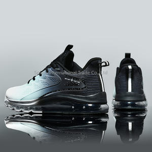 Chaussures décontractées basses sportives pour hommes, design à coussin d'air, semelle popcorn, grande taille, tendance, légères, tige en mesh, toutes saisons - Product Image 3