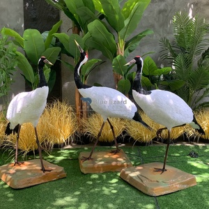 Life Size Indoor Animatronic Animal <strong>Model</strong> <strong>Simulation</strong> Red-crowned Crane <strong>Model</strong> for Sale - Product Image 5