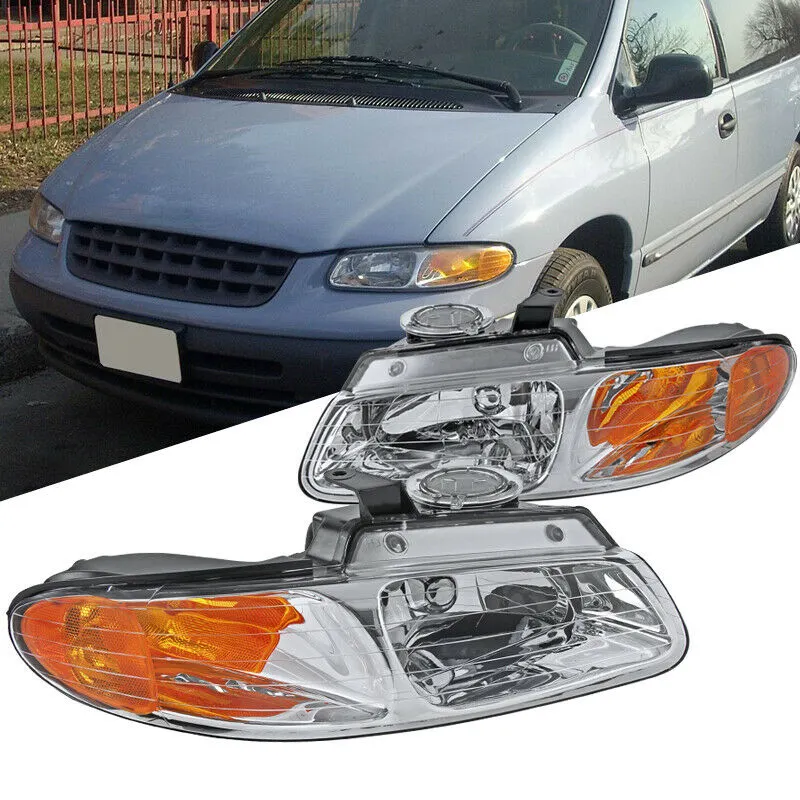 Auto Koplamp Voor Dodge 1996,1997,1999 ,2000 Caravan Auto Koplamp W/O Quad Lampen 4857041AB/4857040AB CH2502109/CH2503109