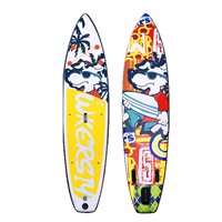 Planche à pagaie gonflable de tourisme HY Sports, système à 3 ailerons, matériau PVC, écologique, portable, planche de surf personnalisée, eaux océaniques