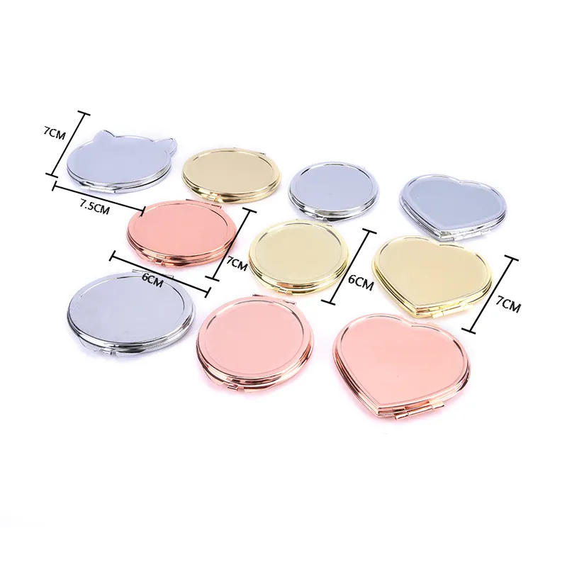 Makeup Mirror Cosmetic Magnifying Round Pocket Make Up Mirror for Purse Travel Bag Home Office Cosmetic Mirror