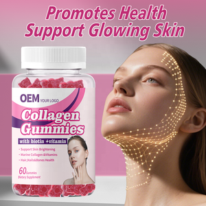 เยลลี่คอลลาเจนวีแกนสูตรเฉพาะ OEM พร้อมไบโอตินและวิตามินสำหรับผม ผิว เล็บ เยลลี่ไบโอตินคอลลาเจน - Product Image 3