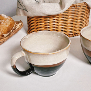 Taza de Café de Cerámica Retro con Esmalte Reactivo, Taza para Té, Taza para Latte Matutino - Product Image 5