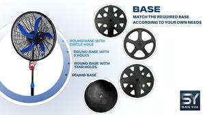 <b>18</b> inch 7ABS oscillating stand <b>fan</b> Mechanical Control for Household RV Garage Hotel Use - Product Image 4