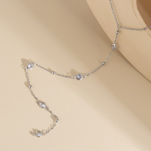 Collana con nappine lunga in metallo bohémien da donna nuova collana Sexy Color oro a forma di Y gioielli per festa nuziale - Product Image 5