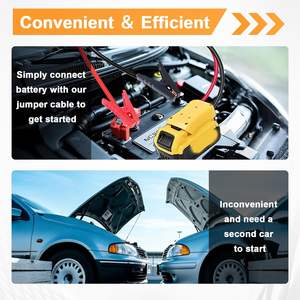 Câbles <span class=keywords><strong>de</strong></span> démarrage avec adaptateur compatibles avec la batterie Dewalt 20V, 2 pieds 12AWG, démarreur <span class=keywords><strong>de</strong></span> batterie portable Dewalt - Product Image 6