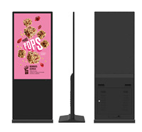 55 İnç Ultra İnce Full HD 4K Ayaklı Dijital Tabela Android CMS Yazılımı Reklam Oynatıcılı Dijital Poster Asansör