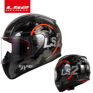 Casque de <span class=keywords><strong>moto</strong></span> LS2 FF353 Rapid, nouvelle arrivée, casque <span class=keywords><strong>moto</strong></span> certifié ECE, matériau ABS, fermeture rapide pour la course sur route - Product Image 6