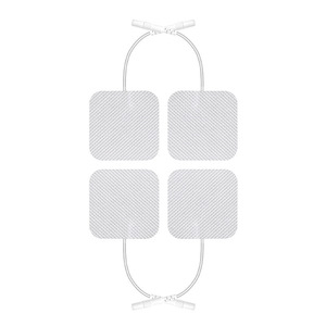 Almohadillas de electrodos Zhongsen Biotechnology, 4 unidades con cable, para kit de fisioterapia y masaje. - Product Image 2