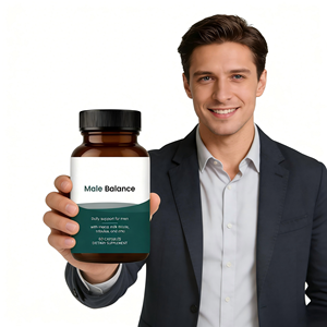 Cápsulas Male Balance, 60 Unidades, Suplemento Dietético Diario con Maca, Cardo Mariano, Tribulus y Zinc para la Vitalidad y Resistencia Masculina - Product Image 1