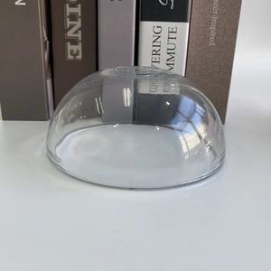 Pantalla de lámpara de cristal grande china tradicional, cubierta de boca soplada de media esfera transparente para iluminación, sombra de cristal de cuenco transparente económica - Product Image 3