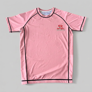 เสื้อรัดกล้ามเนื้อแขนสั้น Rybic Sports แห้งเร็ว สำหรับผู้ใหญ่ ทั้งชายและหญิง  ลายพิมพ์โลโก้ด้านหน้า - Product Image 1
