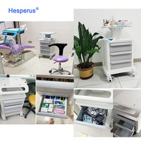 Chariot mobile de clinique médicale avec roues, chariot d'instruments pour laboratoire dentaire