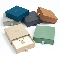 50 boîtes cadeaux de luxe personnalisées en carton rigide pour bagues, boucles d'oreilles, colliers, bracelets et petits lots