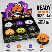 Jouet Squishy en pectine Halloween, personnages variés, anti-stress, sensoriel, pour cadeaux de fête