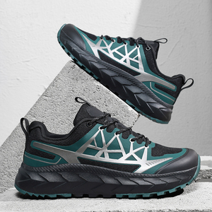 Chaussures de trail géométriques durables pour hommes et femmes, grandes tailles US 13 14 EU 47 48, avec empeigne <span class=keywords><strong>en</strong></span> mesh, antidérapantes pour terrains accidentés - Product Image 5