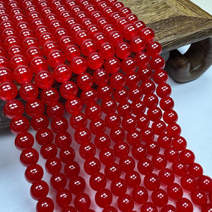 Perles rondes en résine œil-de-chat blanches à la lumière UV pour la fabrication de bijoux DIY, accessoires de bracelet faits à la main - Product Image 4
