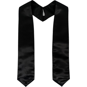 Unisex Adulto Liso Graduación Azul Estola Satén Faja Personalizable Poliéster Uniforme Escolar Accesorio Directo Fábrica Al Por Mayor - Product Image 5