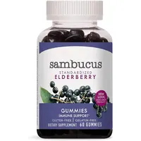 हर्बल सप्लीमेंट Sambucus विटामिन सी और जस्ता के साथ Gummies Elderberry निकालने 60 Gummies