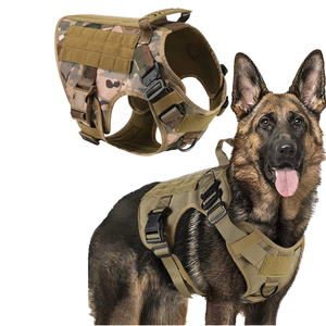 Harnais pour chien robuste en nylon, à dégagement rapide, réfléchissant pour la sécurité nocturne, avec poignée de contrôle, anti-évasion, OEM/ODM - Product Image 1