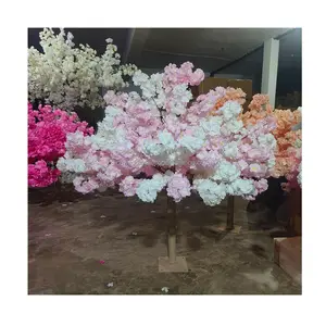 4Foot High White Artificial Cherry Tree Wedding Decoration Party Birthday Table Display Flower Home Decoration