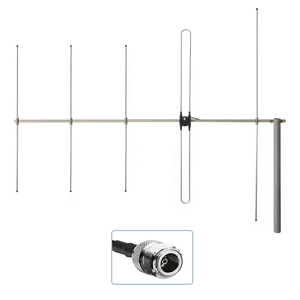 เสาอากาศยากิแบบ 5 องค์ประกอบ สำหรับวิทยุสื่อสาร VHF 136-174MHz สีเงิน ทำจากอลูมิเนียมอัลลอยด์ สำหรับสถานีฐาน - Product Image 2