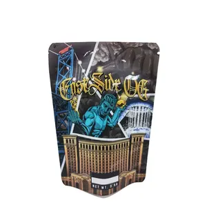 custom mylar bags 3.5g/7g/28g tobacco bag standing up pouch