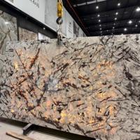 Dalles de quartzite Pandora |   Pierre naturelle translucide du Brésil |   Revêtement mural et comptoir de luxe pour projet de villa et d'hôtel