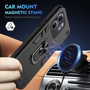 เคสโทรศัพท์แบบไฮบริด PC TPU สำหรับ Infinix Note 30 Pro 4G Zero 30 5G HOT 30i /30 Play พร้อมที่ยึดแม่เหล็ก ป้องกันการตกกระแทก - Product Image 3