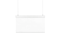 ZZFY Panneau publicitaire lumineux LED double face suspendu et rétractable avec cadre en aluminium peint, affichage lumineux ultra-fin à séchage rapide
