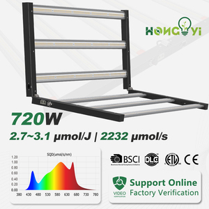 ไฟปลูกพืชแบบ <span class=keywords><strong>LED</strong></span> สเปกตรัมเต็ม 720 วัตต์ พร้อมแหล่งจ่ายไฟในตัว สำหรับการเพาะปลูกเชิงพาณิชย์ในฟาร์ม - Product Image 2