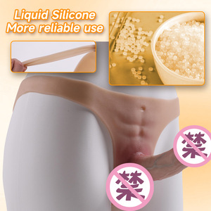 Pantalon en cuir de silicone pour pénis érotique lesbien de <span class=keywords><strong>style</strong></span> baron B gastro-intestinal Fabricant de produits pour adultes - Product Image 2