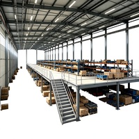 HONGXIN Étagère de mezzanine robuste, réglable et personnalisable, en acier laminé à froid, sans boulons, avec revêtement en poudre et protection contre la corrosion