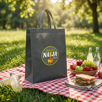 Bolsa de Mano de Alta Calidad, Impermeable, Termosellada, Tridimensional, de Tela No Tejida, con Impresión Personalizada, Plegable, Resistente y Reutilizable, para Negocios