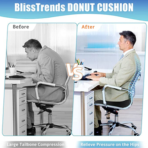 Cojín de Asiento Personalizable para Silla de Ruedas, Tipo Donut, con Espuma Viscoelástica y Gel, Marca Rabbit, Desmontable, Lavable y Ecológico - Product Image 5