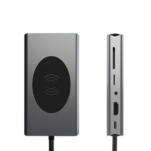 <span class=keywords><strong>HDMI</strong></span> VGA USB3.0 SD TF RJ45 PD audio3.5 không dây sạc 10W 13 trong 1 USB Hub. - Product Image 4