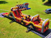 Parcours d'obstacles géant gonflable commercial en PVC à vendre