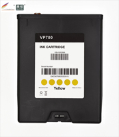 Cartouche d'encre compatible pour imprimante d'étiquettes Memjet VIPColor VP700 VP610 - 250 ml - Couleurs K C M Y disponibles - avec puce intelligente