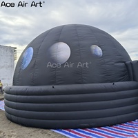 Dôme de planétarium gonflable durable Tente géante personnalisée Dôme de projection gonflable pour les spectacles d'astronomie Éducation et événements en plein air