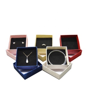 Tùy Chỉnh Làm Đồ Trang Sức Hộp Ưa Thích Đồ Trang Sức Hộp Giấy Với Màu Đen Nhung TrayJewelry Hiển Thị Hộp - Product Image 1