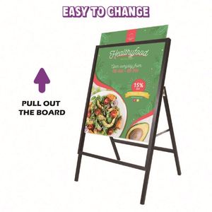 Hot Selling Aluminum Plastic Menu Sign Poster Stand Changeable Letter a Frame Sign - Product Image 3