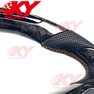 พวงมาลัยรถยนต์สไตล์สปอร์ตคาร์บอนไฟเบอร์ LED แบบกำหนดเองสำหรับ VW MK6 GTI Polo Jetta Golf 6 2014 สำหรับ Volkswagen MK8 MK7 MK5 - Product Image 2