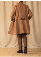 Manteau d'hiver pour homme, coupe slim, 50% laine, 960g, chaud, épais, mi-long, double boutonnage, élégant, de haute qualité, polyvalent, décontracté