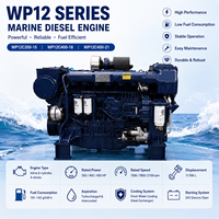Moteur diesel marin Weichai WP12 série WP12C350-15 258 kW/350 ch 1500 tr/min pour bateau de pêche et bateau de travail