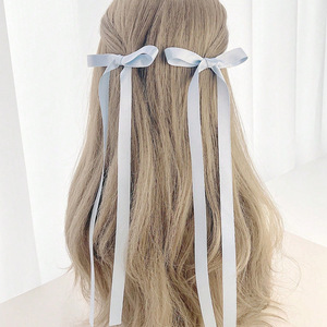 Pita busur warna-warni klip rambut untuk anak perempuan desain sederhana serbaguna untuk harian komuter kepang gaya manis dekorasi rambut - Product Image 4