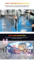 Écran LED 3D ultra-mince transparent, holographique, adhésif en verre, fenêtre de magasin flexible, écran LED, affichage de film publicitaire