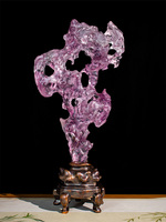 Artfamily TranslucencyCustom Décoration en Verre Cristal Antique Gravé Forme Irrégulière Fait Main Modèle Jiangsu KG.2507.ARR