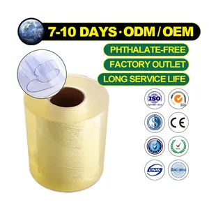 Tùy chỉnh tiêu chuẩn 0.8-7 mét màu mềm trong suốt PVC Dải Cửa Rèm cuộn cho siêu thị và nhà máy