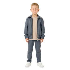 Tuta Sportiva per Bambini Disponibile, Set Sportivo Casual in Tinta Unita per Bambini, Vendita all'Ingrosso - Product Image 2
